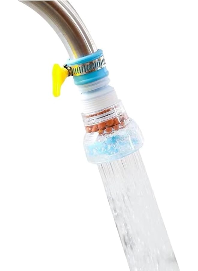 ECVV Portable Faucet Mount Filter Purified Water Filter Adjustable Tap Kitchen Faucet Booster For Kitchen Bathroom Fits Standard Faucets Easy To Install - Image 1