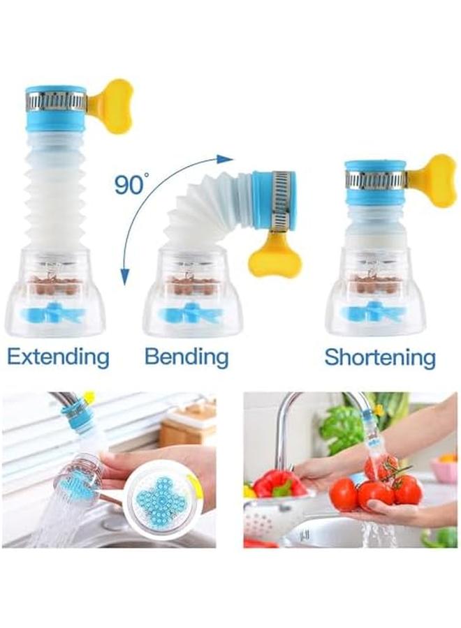 ECVV Portable Faucet Mount Filter Purified Water Filter Adjustable Tap Kitchen Faucet Booster For Kitchen Bathroom Fits Standard Faucets Easy To Install - Image 3
