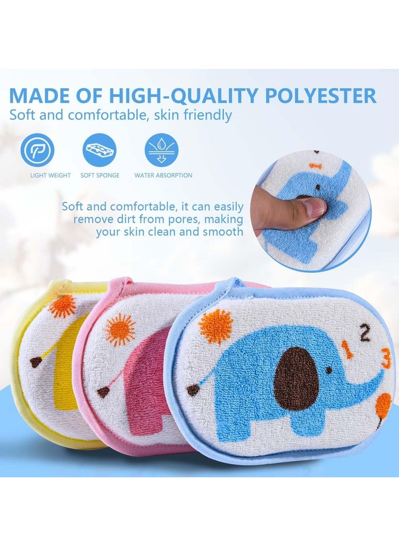 Generic - Baby Bath Sponge Soft Foam Scrub Natural Sponge for Bath, Shower Scrub Body Sponge for Kids/Babies/Men/Women (Yellow Elephant) - Image 1