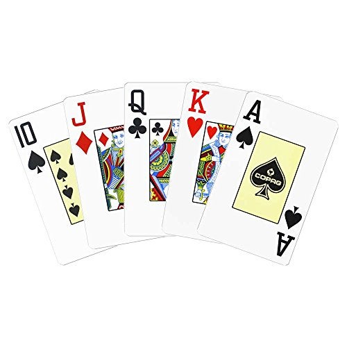 Copag Poker Size Jumbo Index Texas Hold'em Playing Cards Single Deck (Black) - Image 2