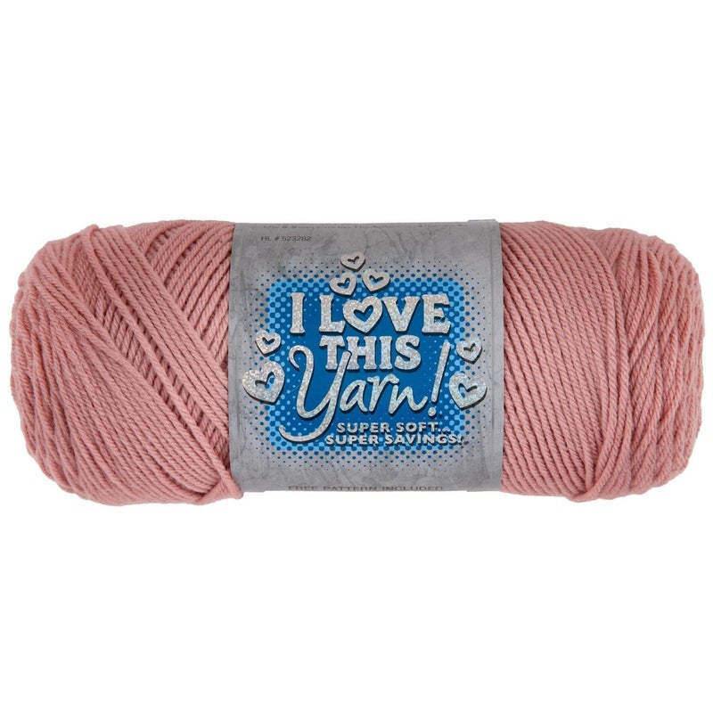 Hobby Lobby I Love This Yarn - 4 Medium 100% Acrylic Yarn for Crocheting & Knitting Blankets, Hats & Accessories, Set of 2, 101 Rosy Cheeks - Image 2