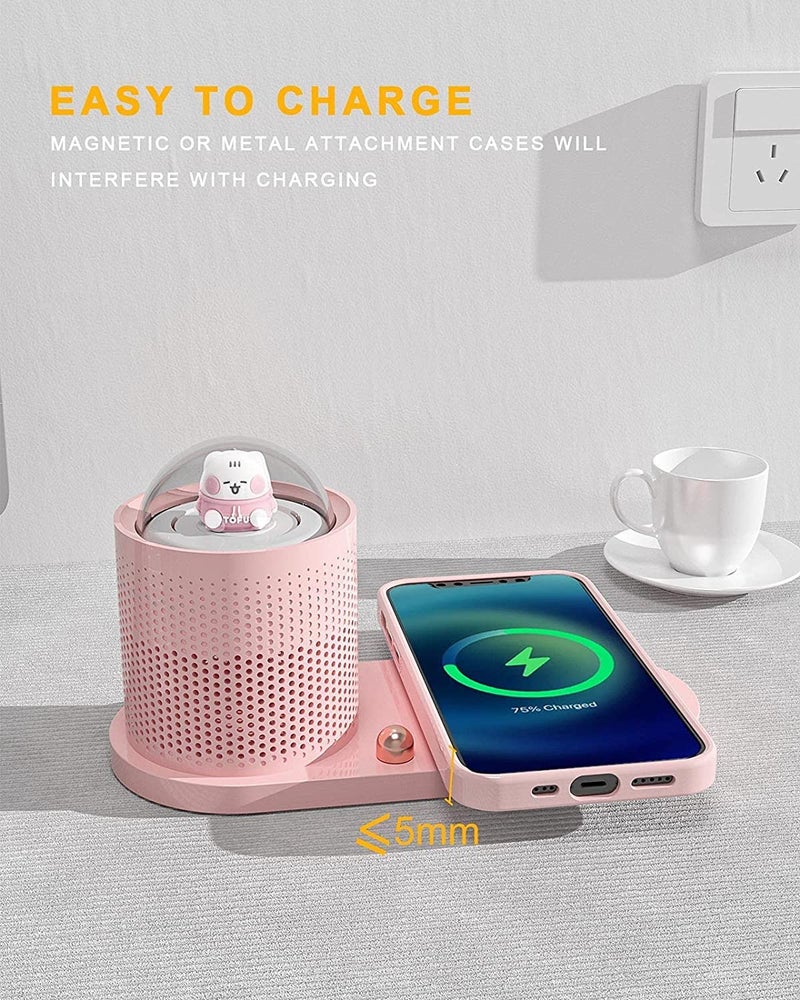 Marrone Wireless Charging led Table lamp Three Lighting Modes 360 Bending Adjustment Mobile Phone Holder TypeC Desk lamp Power Port Suitable for Bedroom Study Study Reading Office Work - Image 4