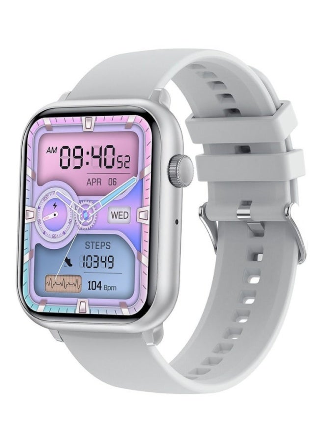 AROAQ HK27 Smartwatch 1.78″ AMOLED HD Display, Bluetooth Calling, NFC, AI Voice Assistant, Health & Fitness Tracker – Silicone Strap , Gray - Image 1