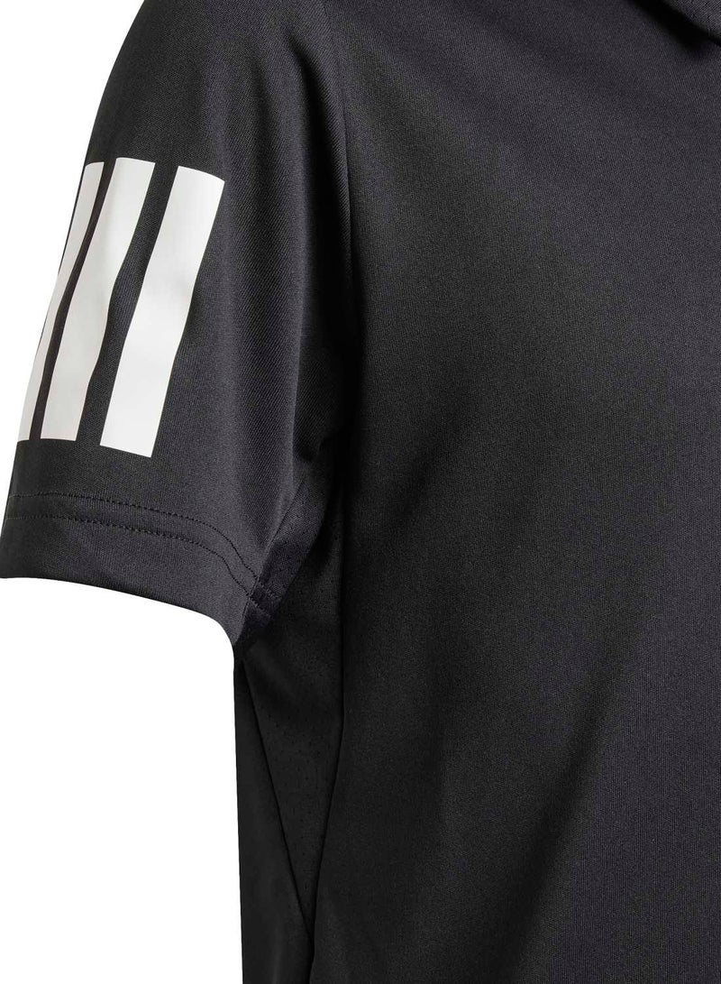 Adidas Boys Club Tennis 3-Stripes Polo Shirt - Image 5