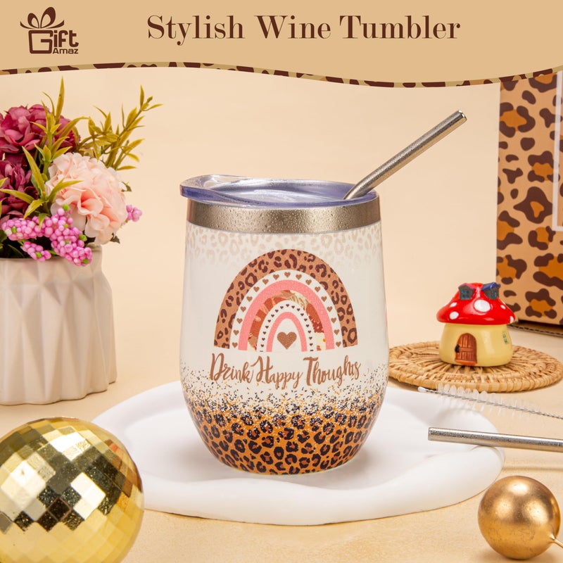 GiftAmaz Leopard Gifts for Women, Self Care Gifts Get Well Soon Gifts Basket, Include Leopard Print Tumbler Cup and Blanket, Care Package Unique Christmas Winter Gifts for Women Friends Wife Mom - Image 4