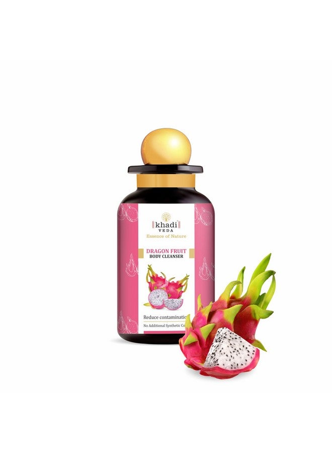 khadi veda Dragon Fruit Body Cleanser 300Ml Bottle Helps In Reduced Contamination & Improve Skin Texture Suitable For Unisex(Pack Of 2) - Image 2