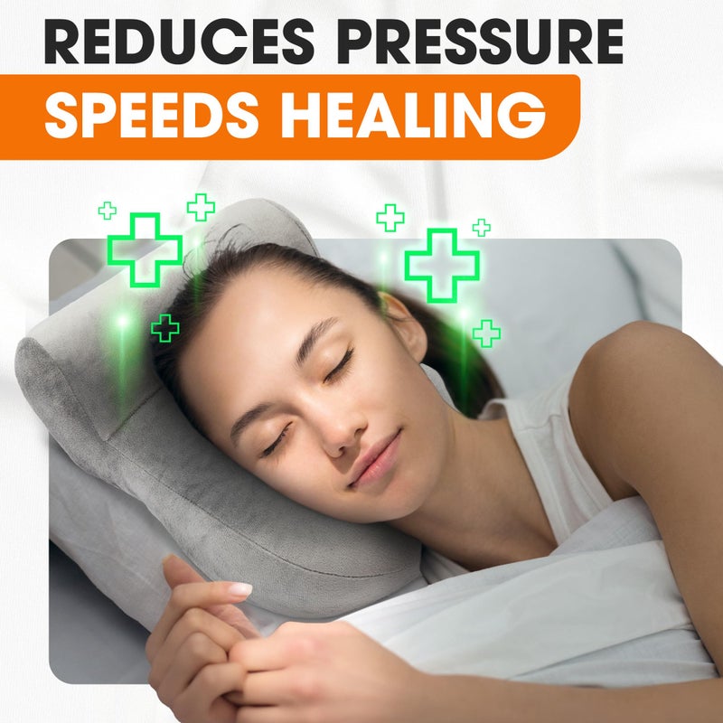 Cheer Collection Ear Piercing Pillow for Side Sleepers â€“ Ear Pillow with Hole, Piercing Pillow Donut Design, Earring Pillow for Sleeping, Circle Pillow for Ear Pain Relief - Image 5