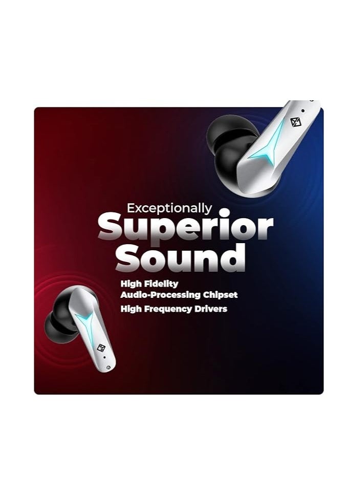 Cosmic Byte - Cosmobuds X200 True Wireless Earbuds (TWS) BT 5.3 | 38ms Latency Good Mode™ | MusicMode | ENC | IPX5 | Voice Assistant Superior Calling/Gaming Experience | Easy Touch Controls - Image 1