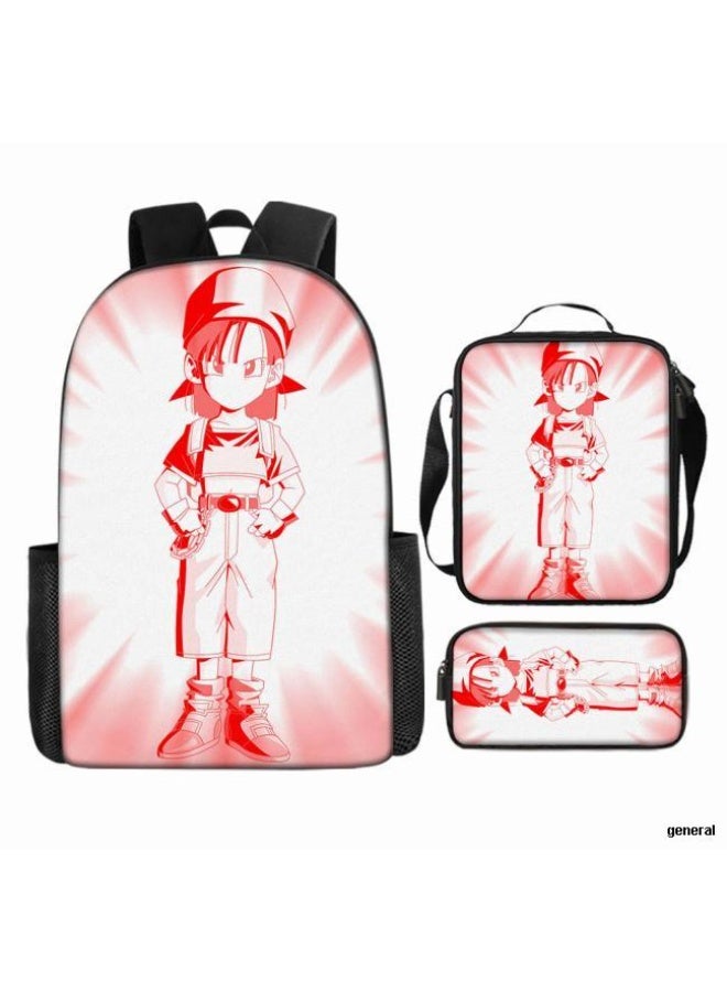 عام حقيبة الظهر المطبوعة الشائعة - مجموعة حقيبة الظهر المكونة من ثلاث قطع (يمكن استخدامها للطلاب والأطفال والأصدقاء للنزهات وتسلق الجبال وما إلى ذلك) - 49 - Image 1