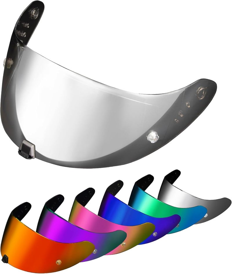 PSLER Helmet Visor for EXO 520 1400 R1 Coloured Visor for Scorpion EXO 391 520 1400 R1, UV Protection Motorcycle Accessories Replacement for Protective Visor Flexible anti-break - Image 1