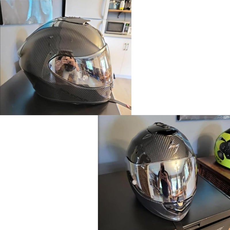 PSLER Helmet Visor for EXO 520 1400 R1 Coloured Visor for Scorpion EXO 391 520 1400 R1, UV Protection Motorcycle Accessories Replacement for Protective Visor Flexible anti-break - Image 2