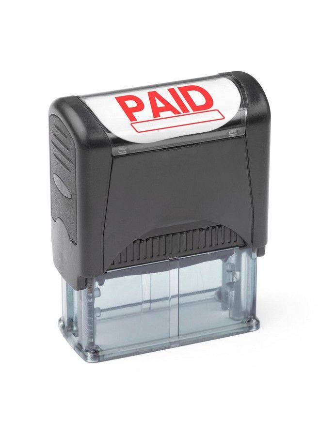 invera Self Inking Rubber Stamp Refillable Red Ink Preinstalled (9 16" X 11 2") (Paid) - Image 2