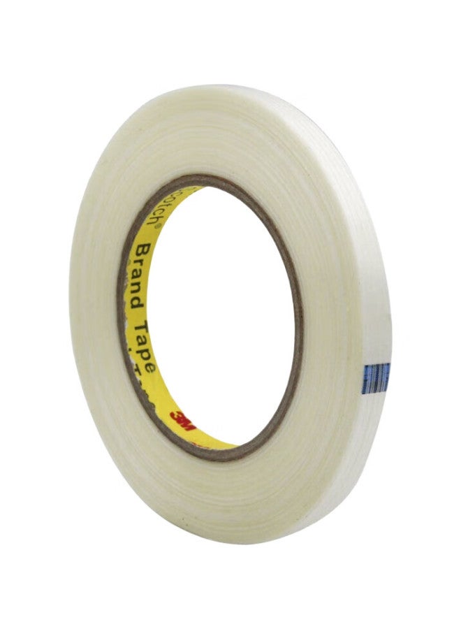 3M 3M Transparent Strong Adhesive Tape, Fiberglass Cloth 8915, Fixed Binding, High Tensile Strength, Residue-Free, Heat-Resistant, 10Mm*55M, Single Roll - Image 1
