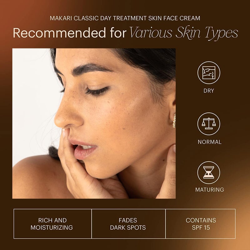 MAKARI Classic Day Radiance Face Cream (1.85 fl oz) | Daily Moisturizing Cream for Marks and Uneven Areas | Hydrating Day Cream for Dry & Maturing Skin - Image 5