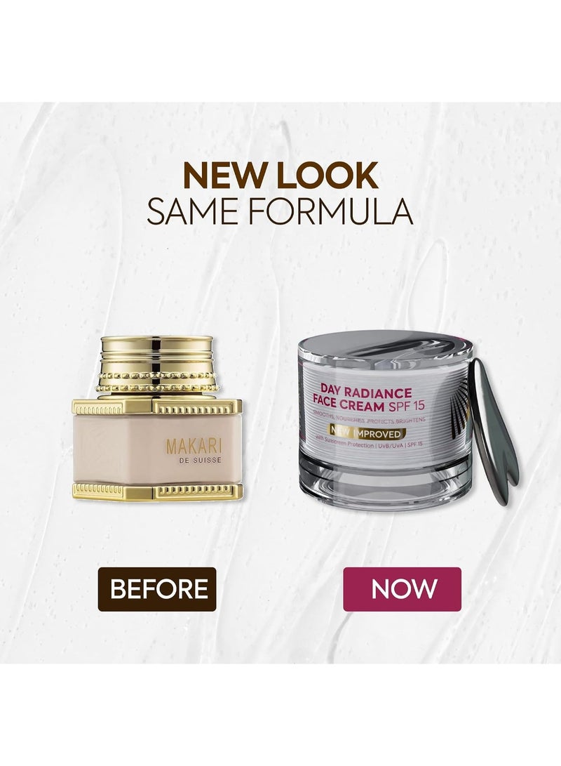MAKARI Classic Day Radiance Face Cream (1.85 fl oz) | Daily Moisturizing Cream for Marks and Uneven Areas | Hydrating Day Cream for Dry & Maturing Skin - Image 3