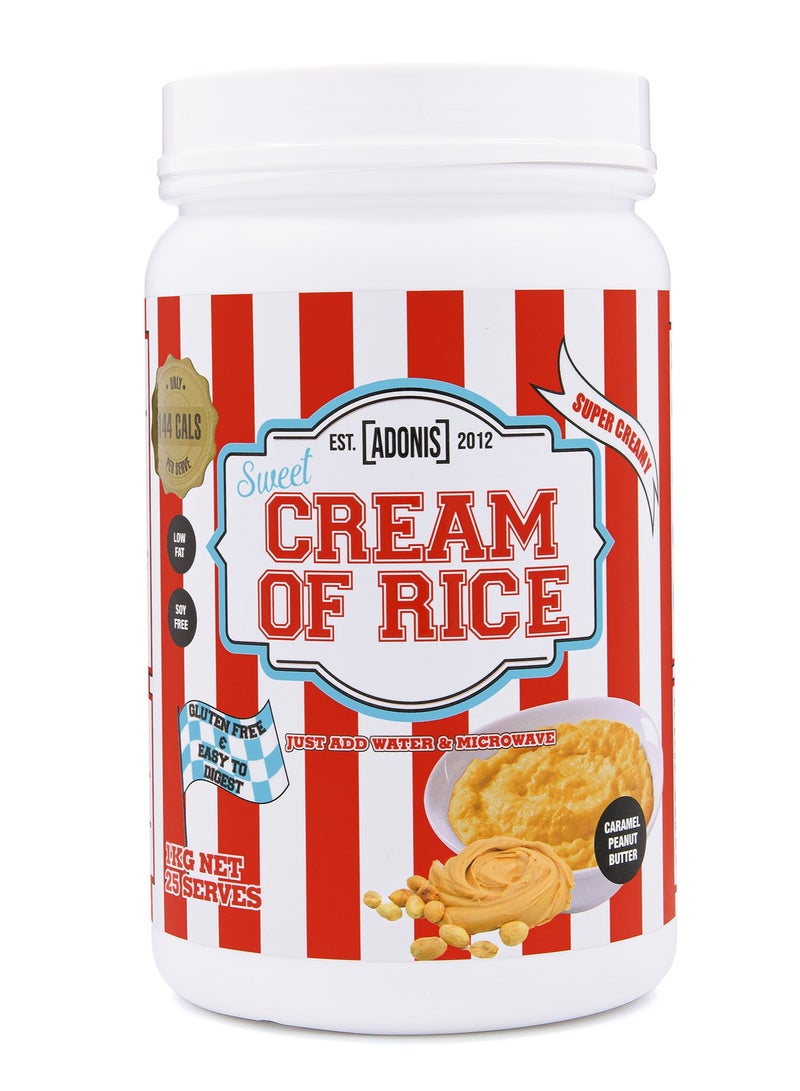 Adonis Cream of Rice - Caramel Peanut Butter - (1 kg) - Image 1