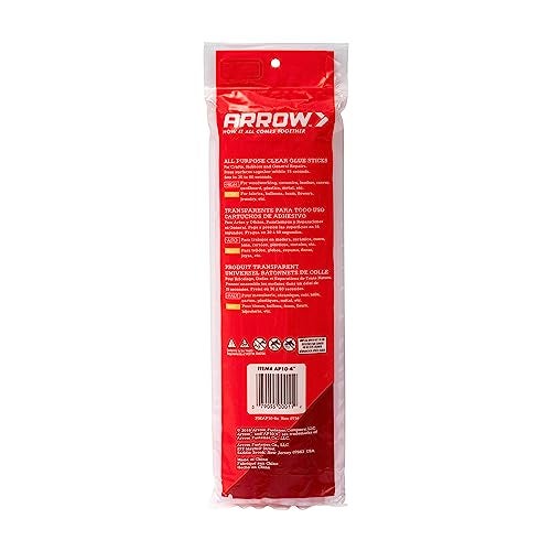 Arrow Fastener Arrow AP10-4 All Purpose Full Size Glue Sticks for Hot Glue Guns, Use for High Temp and Low Temp Crafting, Hobbies, and General Repair Projects, 10-Inch by 1/2-Inch, Clear, 12-Pack - Image 4