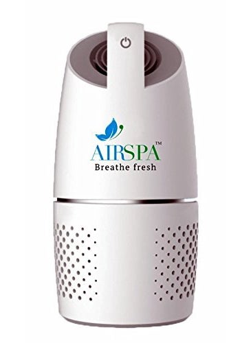 AIRSPA with device AIRSPA Car Air Purifier with HEPA Ioniser CE RoHS ISO 90012015 Certified 