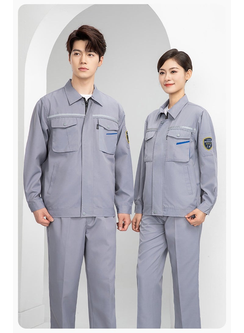 NIBEMINENT Thin Suit Wear-Resistant Breathable Auto Repair Work Clothes Welding Suit Electrician Anti-scald Work Clothes - Image 1