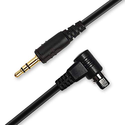 PIXEL 3.5mm N3 Remote Release Cable Remote Controls Connector Cable for Canon Eos 5D Mark IV, 5DS, 5DS R, 5D, 6D, 7D, 50D, 40D, 30D, 20D, D60, D30, EOS-1V, EOS-3 R5 - Image 1