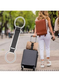 Oasisgalore 2 Pcs Elastic Fastening Belt for Luggage，Adjustable Luggage Straps Travel Belt for Suitcase Carry on Bag(Black)  - Image 5