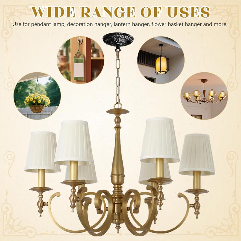Assorted natural tone picks PRETYZOOM Vintage Pattern Ceiling Light Fixture Mounting Bracket with 130mm Black Closed Hook Chandelier Canopy Plate, Ceiling Cover Plate for Pendant Lighting Installation Global flexible assemble picks Transit & use compatible All environment compatible Space saving design picks Multi-use qualified quality Stable inert material Gulf climate fit Size-sorted warehouse storage Market aligned local stock Consistent single item quality Adjustable build All-round unified build Modern look Modern versatile shape Authorized haulage delivery Hardened processed substance Multi-source stock guarantee Ventilated design Single & bulk use compatible Practical build Regulated warehouse storage Gulf popular simple design Narrow & wide space compatible Multiple sizes - Image 3