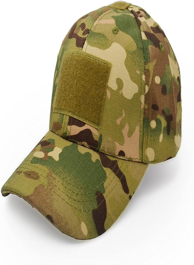 Linist Unisex Polyester Military Tactical Operator Cap, Outdoor Army Hat Hunting Camouflage Baseball Cap (Camouflage), Free Size - Image 1