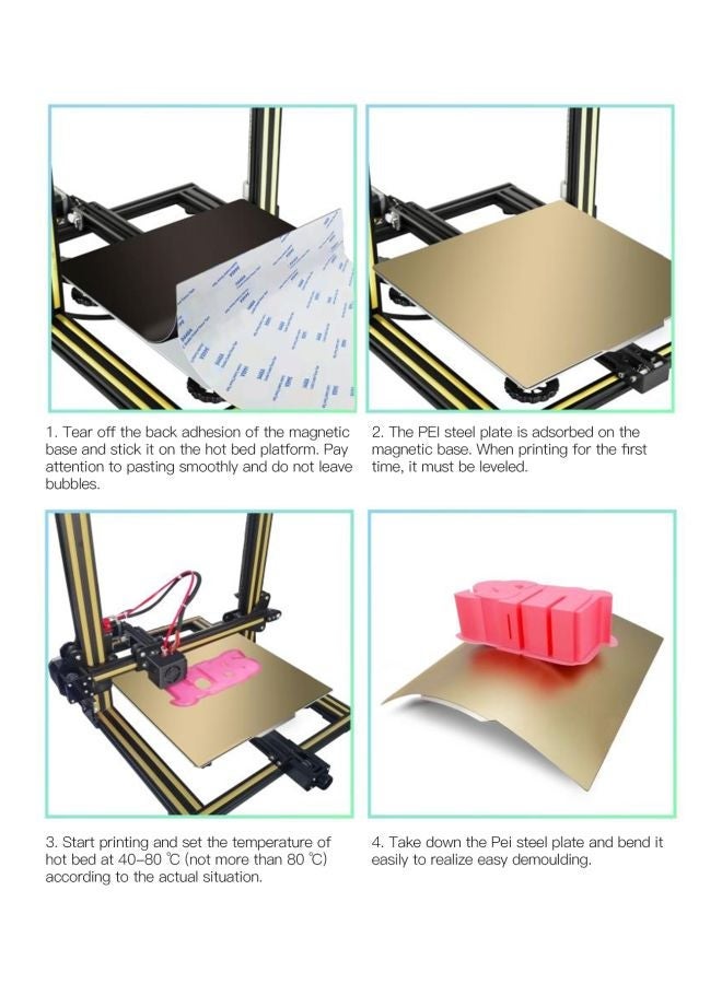 NIBEMINENT PEI Spring Steel Sheet For 3D Printer Yellow  - Image 5