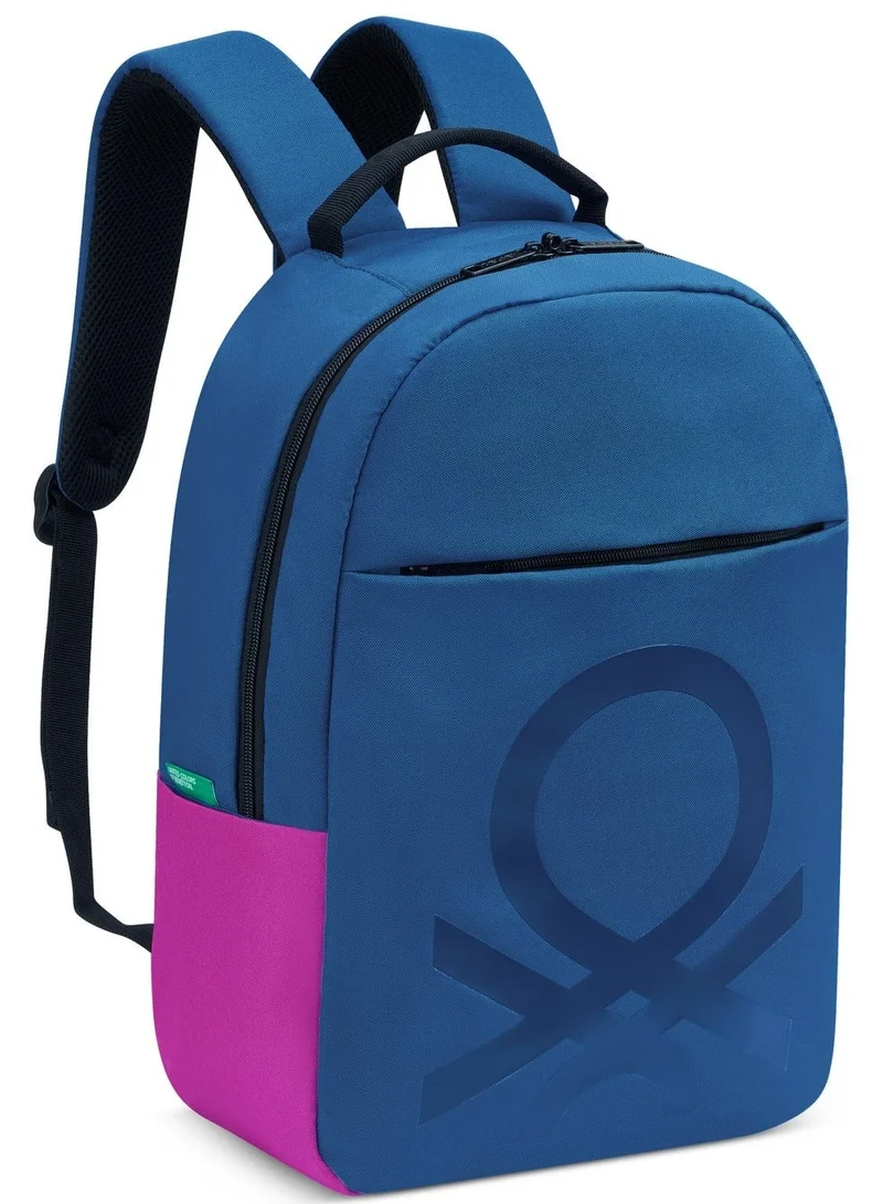 United Colors Of Benetton  Fabrica Round 15.6'' Unisex Laptop Backpack - Blue  | Best Price UAE