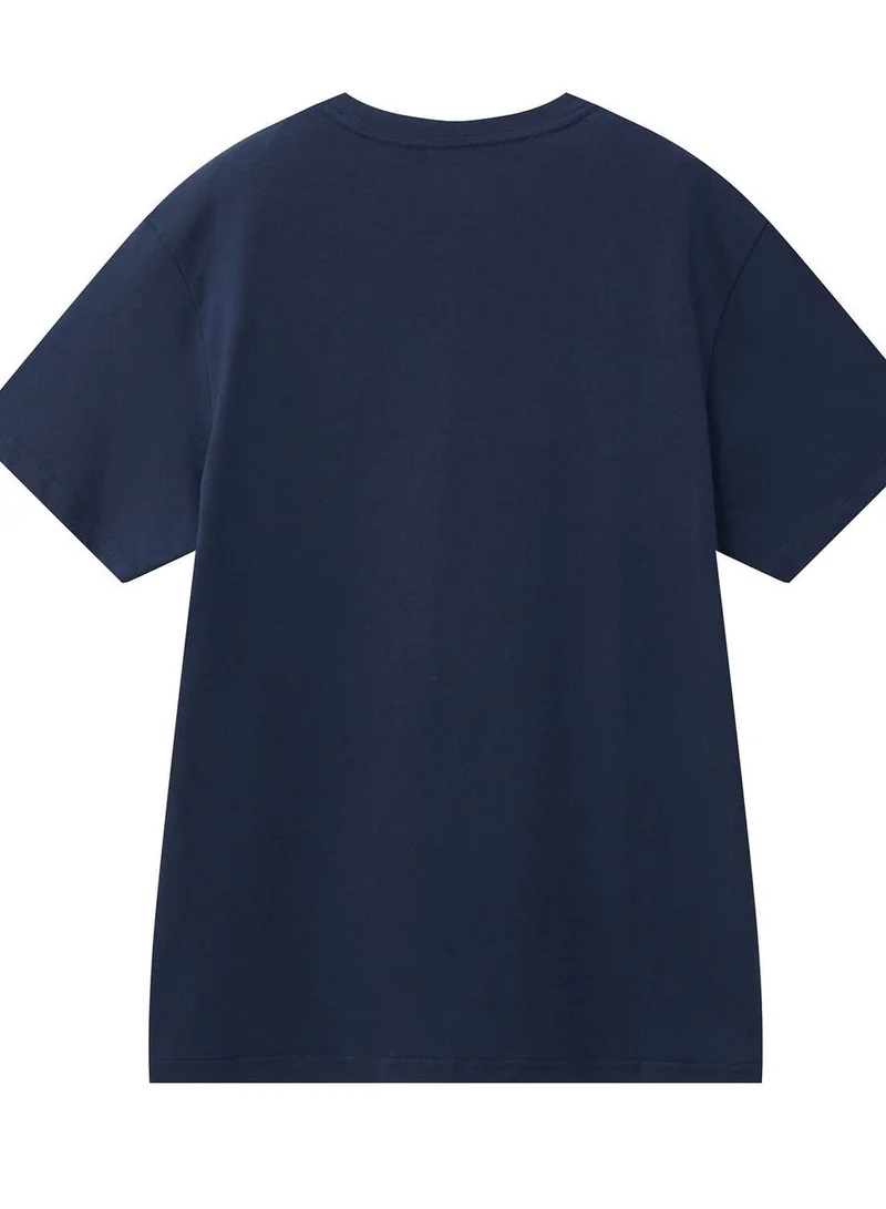 GIORDANO Men's Cotton Signature Print Slim Fit Tee