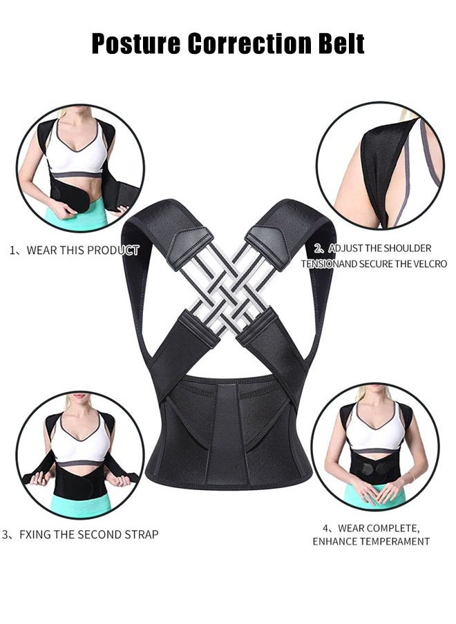 Super ZYouth Back Brace and Posture Corrector for Women and Men Adjustable Back Straightener Posture Corrector Scoliosis and Hunchback Correction Back Pain Spine Corrector Support  - Image 3