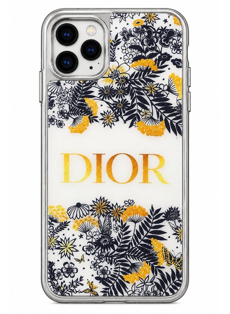 ديور جراب حماية متوافق مع iPhone 11 Pro Max بتصميمات متنوعة وإطار بمظهر لامع وظهر بنقشة كربون فايبر – حماية أنيقة وعصرية - Image 1