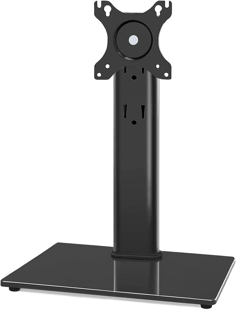 Hamood Universal Monitor Stand 13"-32" Flat/Curved Screens, 360° Rotation, Height Adjustable, VESA 75x75/100x100mm, Up to 10kg/22 lbs, Cable Management, Sleek Matte Black HMD-1523 - Image 5
