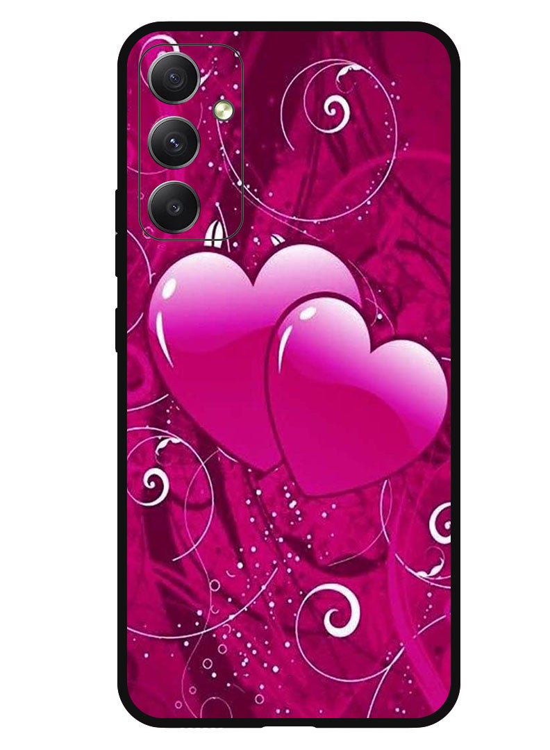 Theodor Protective Case Anti Scratch Shock Proof Bumper Cover For Samsung Galaxy A24 4G Two Heart - Image 1