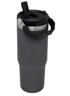 Stanley IceFlow Flip Straw Water Bottle, 0.88L – Vacuum Insulated, Leakproof & BPA-Free – Keeps Water Cold for 12 Hours – Easy-Carry, Dishwasher Safe Stainless Steel Travel Mug (Charcoal)  - Image 5