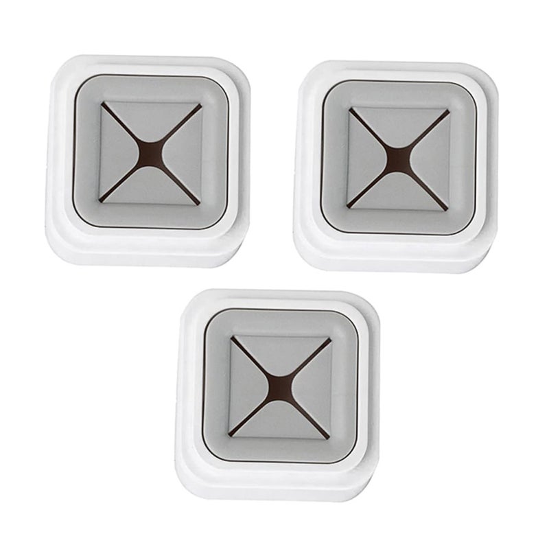 3Pcs Gray Self Adhesive Towel Rack Holder For Bathroom Kitchen No Damage Wall Hanging Space Saving - Image 2