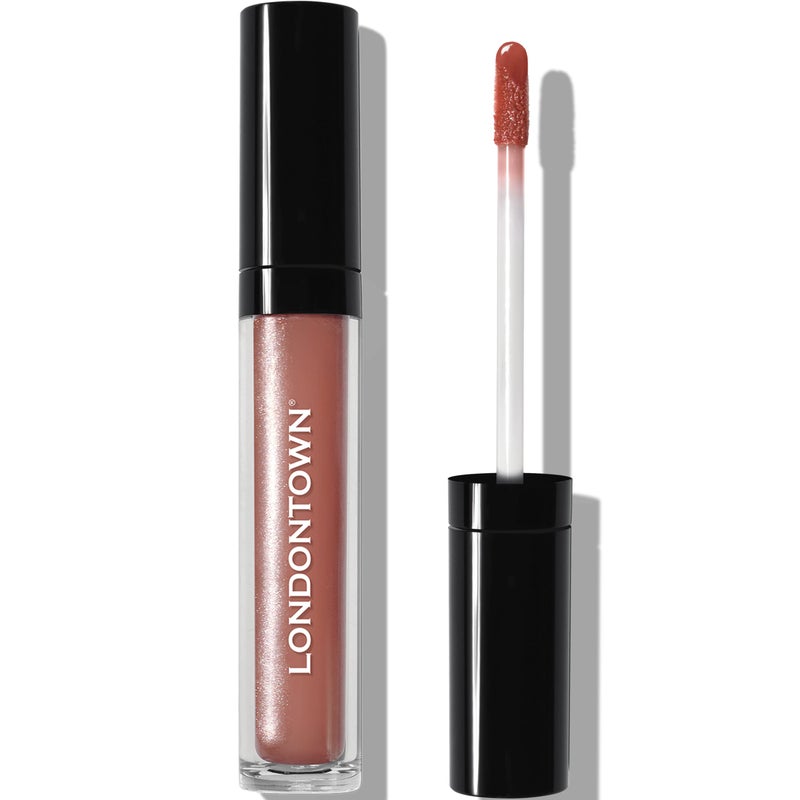LONDONTOWN Gossamer, Peachy Beige, Plush Shine Lip Gloss Tube, Deep Hydrating High Shine Sheer Tint Non-Sticky Conditioning Balm - Image 1