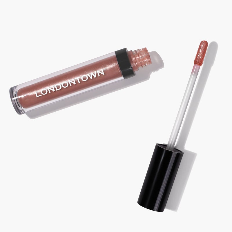 LONDONTOWN Gossamer, Peachy Beige, Plush Shine Lip Gloss Tube, Deep Hydrating High Shine Sheer Tint Non-Sticky Conditioning Balm - Image 4