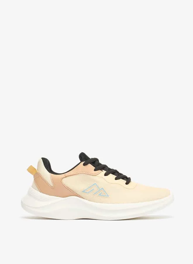 Women Textured Lace-Up Sports Shoes with Pull Tabs