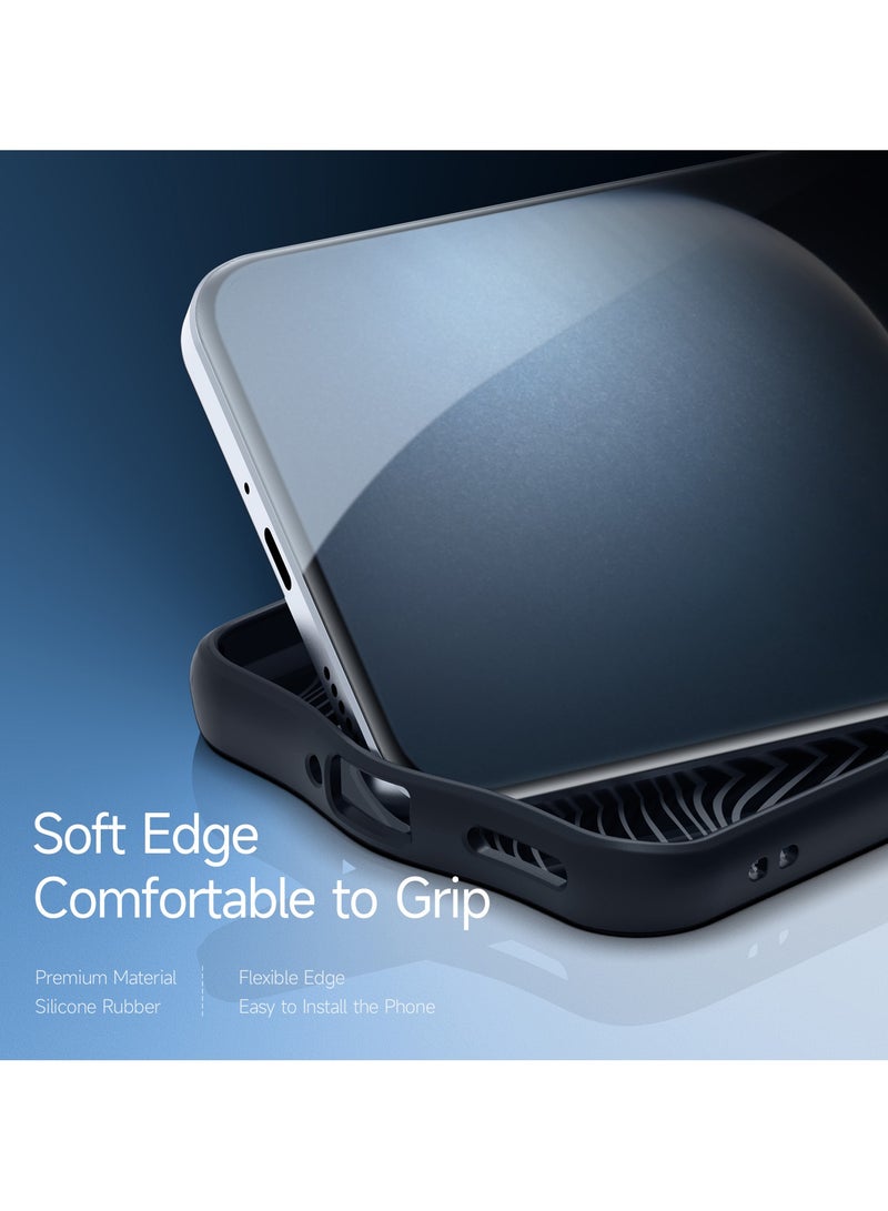 دوكس دوتشيز جراب ايمو دوكس دوكيس شفاف مضاد للاصفرار [غطاء خلفي صلب من البولي كربونات ومن السيلكون ] جراب واقٍ مقاوم للصدمات متوافق مع  case cover Honor Magic 7 Pro (أسود) - Image 2