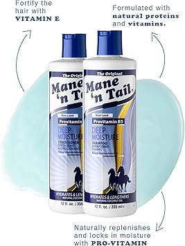 Mane 'n Tail Mane n Tail Deep Moisture Retention Treatment Shampoo Conditioner Twin Pack Hydrates and Lengthens Provitamin B5 355 ml Pack of 1 - Image 3