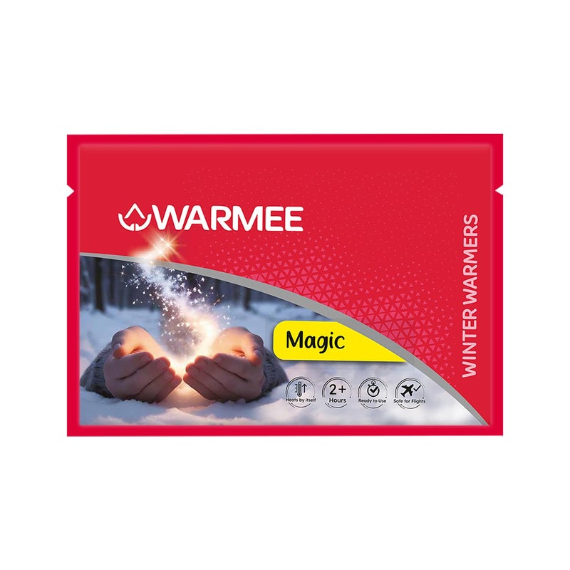 WARMEE Magic Winter Warmers || self activating Heat Patches || 2+ Hours of Heat|| for Sports|| Wedding|| School Going Children (Pack of 20 Pieces) - Image 1