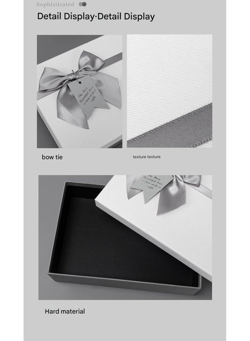 PEI  AN Elegant White Gift Box – Premium "Heaven & Earth" Lid Luxury Packaging for Birthdays, Anniversaries & Special Occasions(4 Pieces)  - Image 5