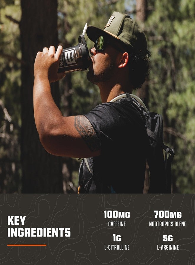 MTN OPS Ignite Lite Sugar Free Energy Drink Powder with 100mg Caffeine, Nootropic Blend for Energy & Focus, L Arginine & L Citrulline for Endurance, 45 Servings, Raspberry Lemonade - Image 5
