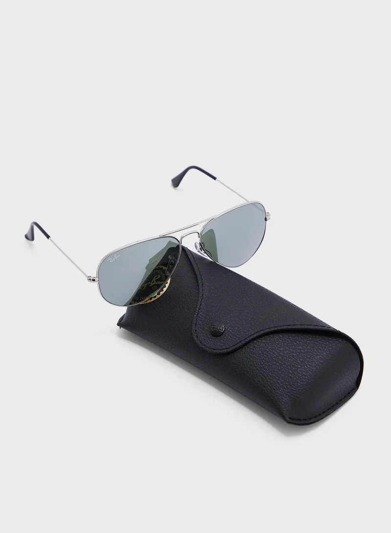 Ray-Ban 0Rb3025 Aviator Large Metal Sunglasses