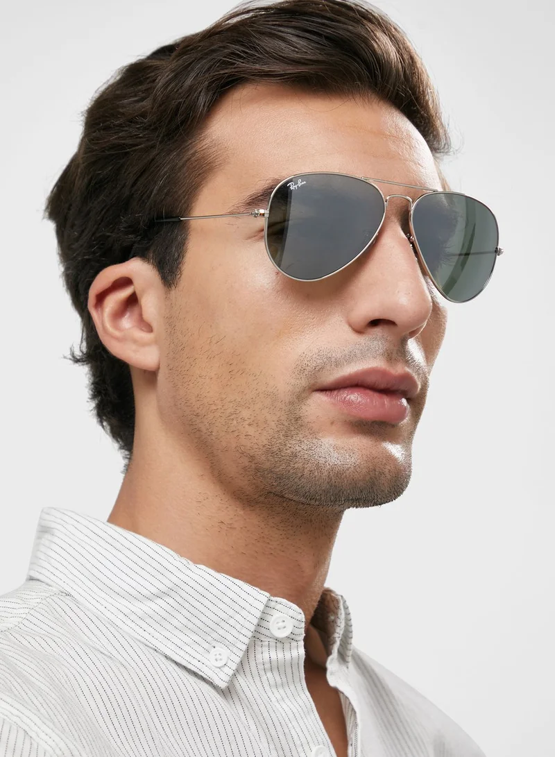 Ray-Ban 0Rb3025 Aviator Large Metal Sunglasses