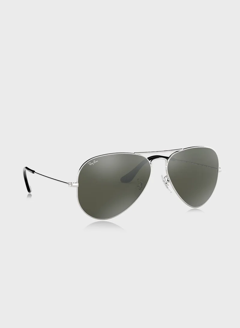 Ray-Ban 0Rb3025 Aviator Large Metal Sunglasses