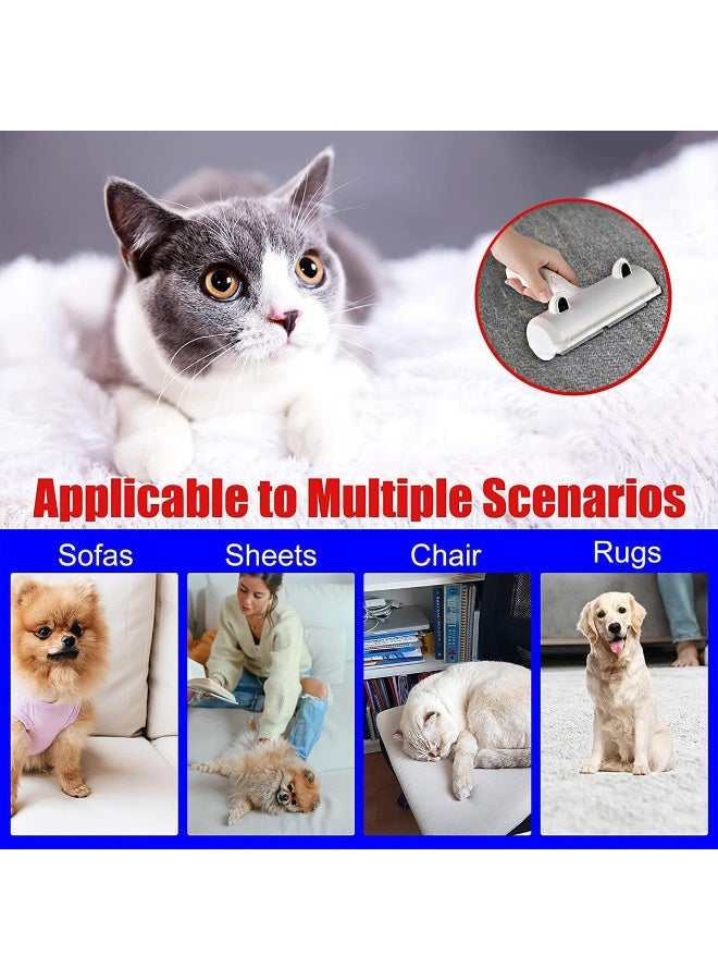 erorex Reusable Pet Hair Remover Roller Self-Cleaning Lint Remover Brush for Dog and Cat Hair on Furniture Carpets Bedding and Clothes - Image 4
