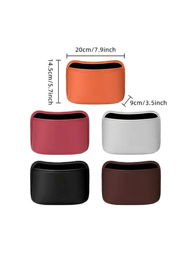 Large Orange Car Storage Bucket Multi Functional Trash Can Vehicle Organizer - Image 2