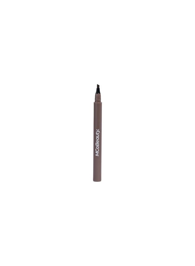MCoBeauty Tattoo Brow Microblading Ink Pen - Microfilling Pen For Professional Results - Fill And Define Eyebrows With Micro Fork Applicator - Sheer, Lightweight Formula - Light-Medium - 0.05 oz - Image 1